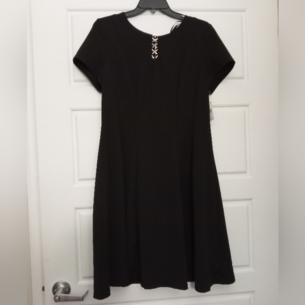 Alyx black and sliver accent dress size 14 New with tags